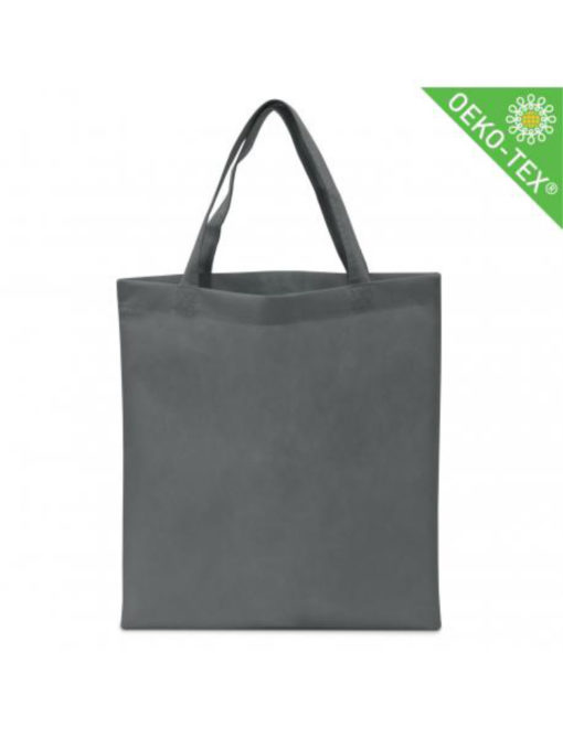 Non Woven (Vlies) Mittlere Tasche mit langen Griffen in anthrazit