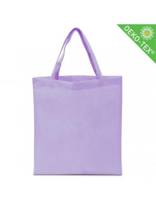 Non Woven (Vlies) Mittlere Tasche mit langen Griffen in flieder