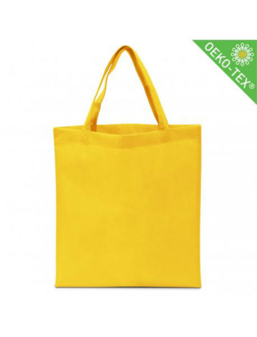 Non Woven (Vlies) Mittlere Tasche mit langen Griffen in gelb