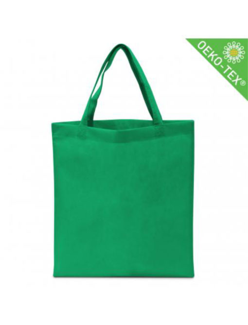 Non Woven (Vlies) Mittlere Tasche mit langen Griffen in grün