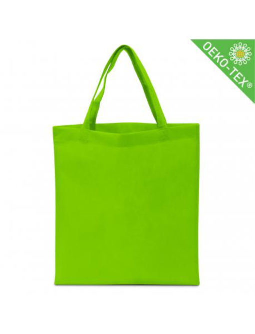 Non Woven (Vlies) Mittlere Tasche mit langen Griffen in hellgrün