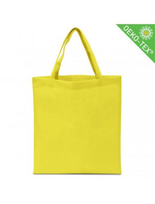 Non Woven (Vlies) Mittlere Tasche mit langen Griffen in lemon