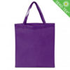 Non Woven (Vlies) Mittlere Tasche mit langen Griffen in lila