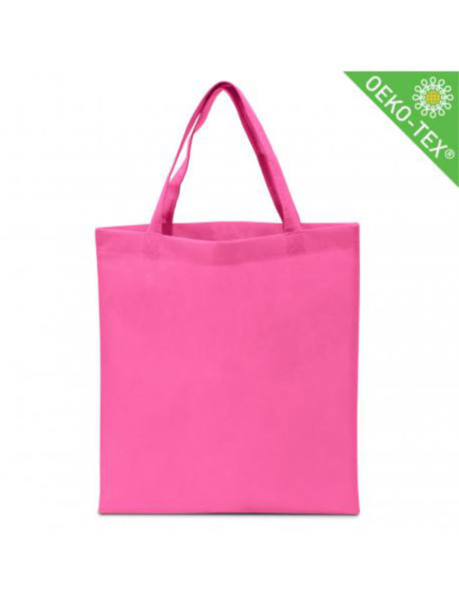 Non Woven (Vlies) Mittlere Tasche mit langen Griffen in magenta