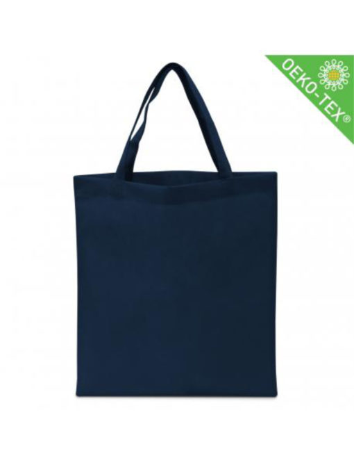 Non Woven (Vlies) Mittlere Tasche mit langen Griffen in nachtblau