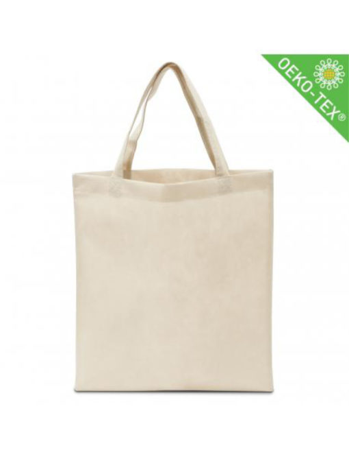Non Woven (Vlies) Mittlere Tasche mit langen Griffen in natur