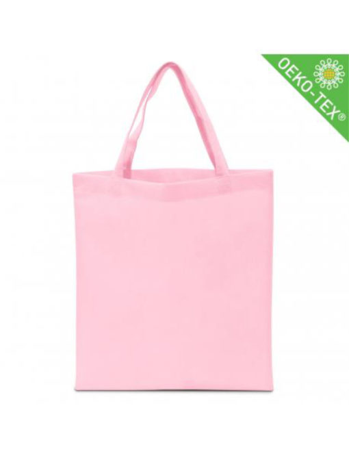 Non Woven (Vlies) Mittlere Tasche mit langen Griffen in rosa