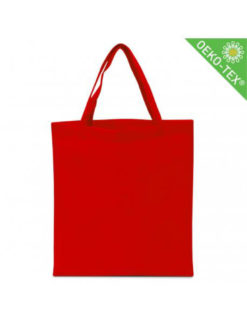 Non Woven (Vlies) Mittlere Tasche mit langen Griffen in rot