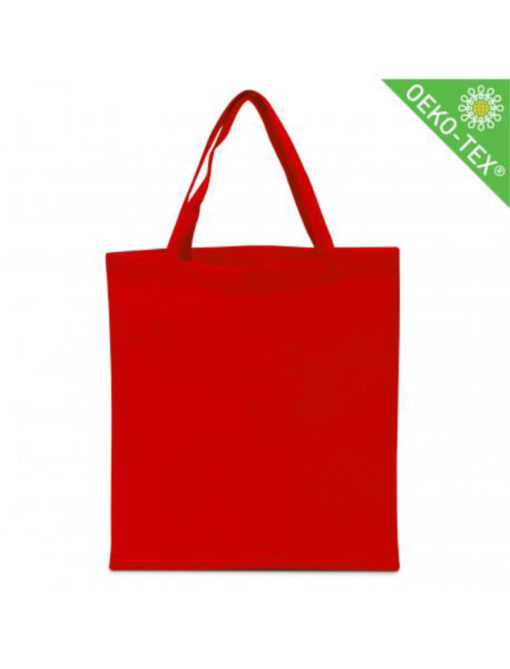 Non Woven (Vlies) Mittlere Tasche mit langen Griffen in rot