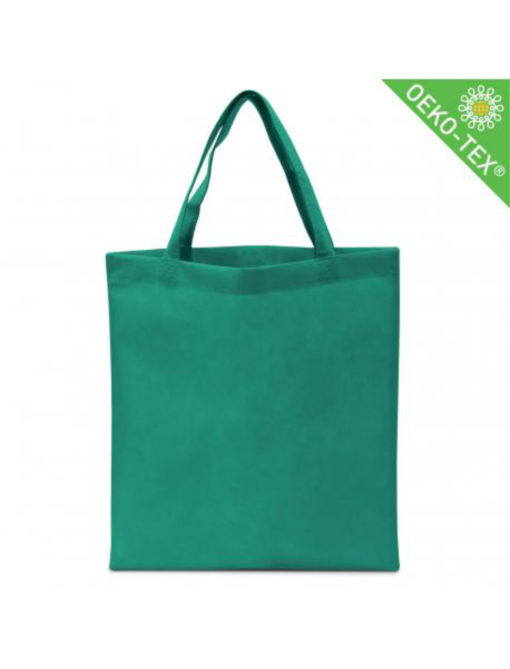 Non Woven (Vlies) Mittlere Tasche mit langen Griffen in türkis