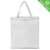 Non Woven (Vlies) Mittlere Tasche mit langen Griffen in weiss