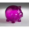 Sparschwein in transparent neue Farben