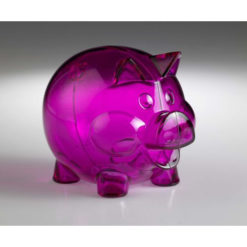 Sparschwein in transparent neue Farben