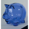 Sparschwein in transparent neue Farben