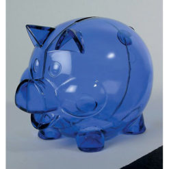 Sparschwein in transparent neue Farben