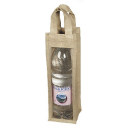 Flaschentasche mit Sichtfenster fuer 1 Flasche