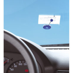 Notizzettelhalter und Parkscheibenhalter mit Saugnapf