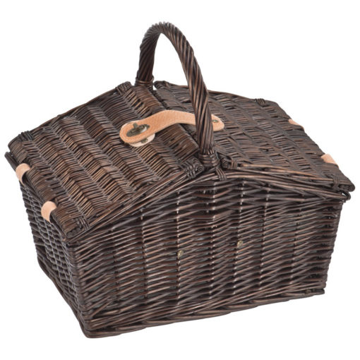 Picknickkorb aus Weiden mit Kühltasche