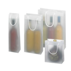 Flaschentasche transparent fuer Flaschen bis zu 1,5 l