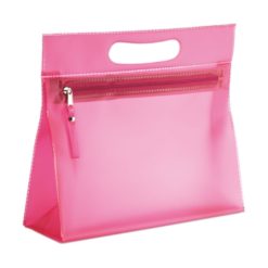 transparente Kosmetiktasche mit Griff