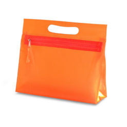 transparente Kosmetiktasche mit Griff
