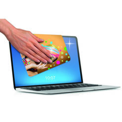 Display- / Brillenputztuch Microfaser Round-Cut
