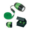 LED-Taschenlampe silber am Schlüsselband / Lanyard