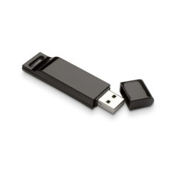Flacher USB-Stick mit Klavierlack Oberfläche - inkl. 3-farbigem Druck