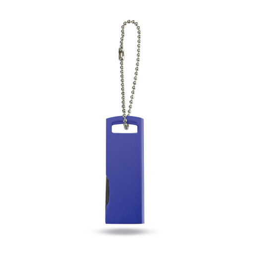 Ultra Flacher USB Stick mit Kette - inkl. 3-farbigem Druck