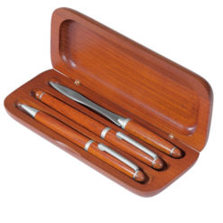 Schreibset aus edlem Holz
