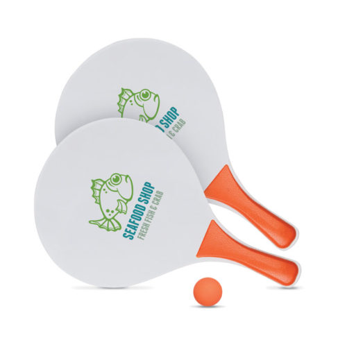 Beachball-Set aus Holz