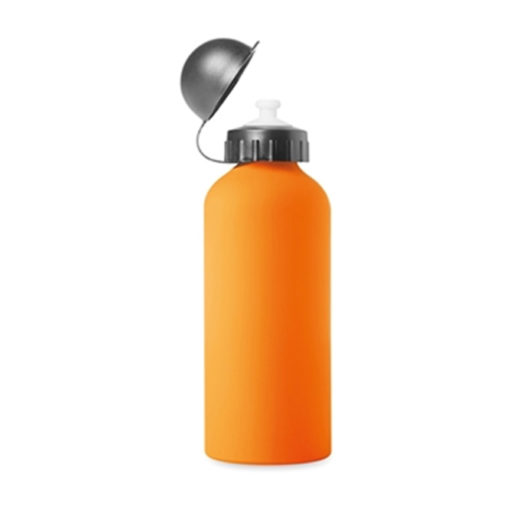 Gummierte Aluminium-Trinkflasche