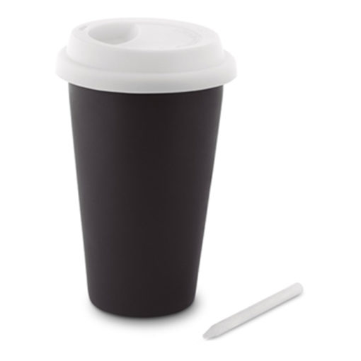 Charmanter Becher-to-go mit Tafellack