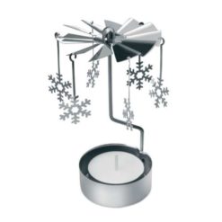 Brennendes Weihnachtskarussell