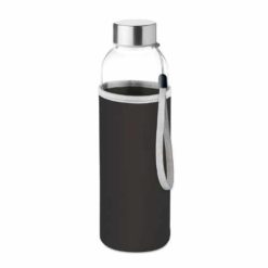 Glasflasche mit Neopren-Schutzhülle