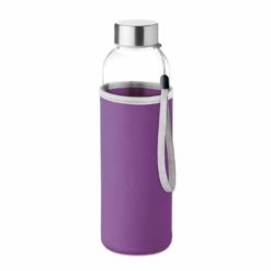 Glasflasche mit Neopren-Schutzhülle