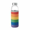 Glasflasche mit Neopren-Schutzhülle