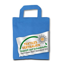 kleine Baumwolltasche 2 kurze Henkel