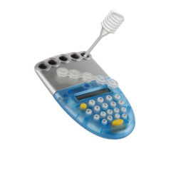 Taschenrechner mit Wasser als Energiequelle