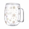 Weihnachtlicher Thermobecher aus Glas