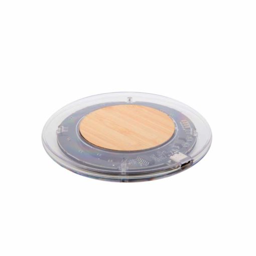 Bambus Wireless Charger Look Inside seitlich
