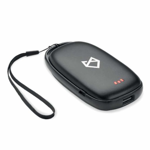 Elektrischer Handwärmer mit Powerbank mit Beispieldruck