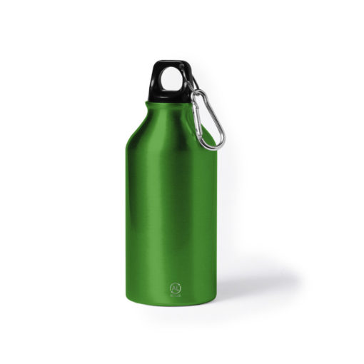 Discount Werbeartikel - Trinkflasche recyceltes Aluminium 400 ml - grün