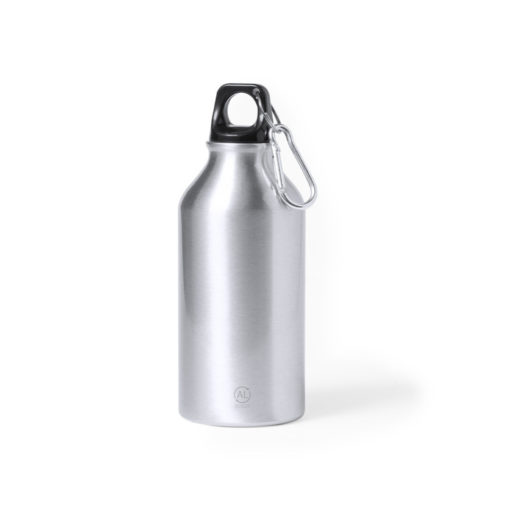 Discount Werbeartikel - Trinkflasche recyceltes Aluminium 400 ml - silber