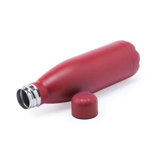 Edelstahl-Trinkflasche rot - Detailansicht