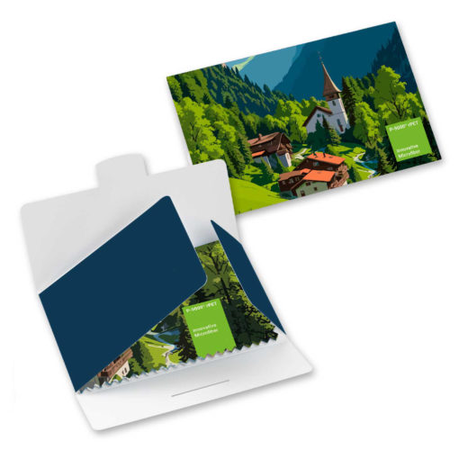 Brillenputztuch rPET - Verpackung: Kartonetui