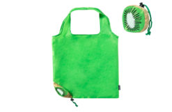 Kiwi-Design Tasche – Kompakt zusammengelegt passt in jede Handtasche.
